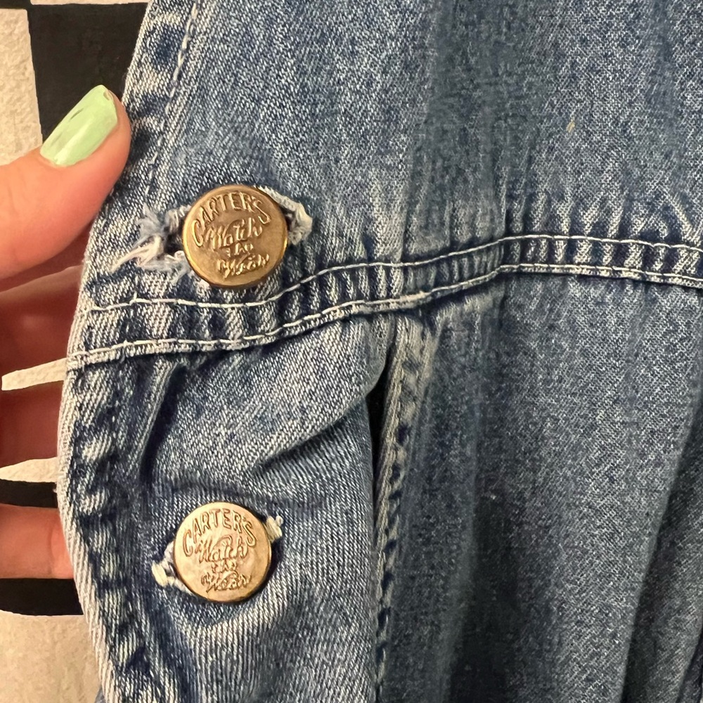 Carters Vintage Denim Overalls - Picture 5 of 14